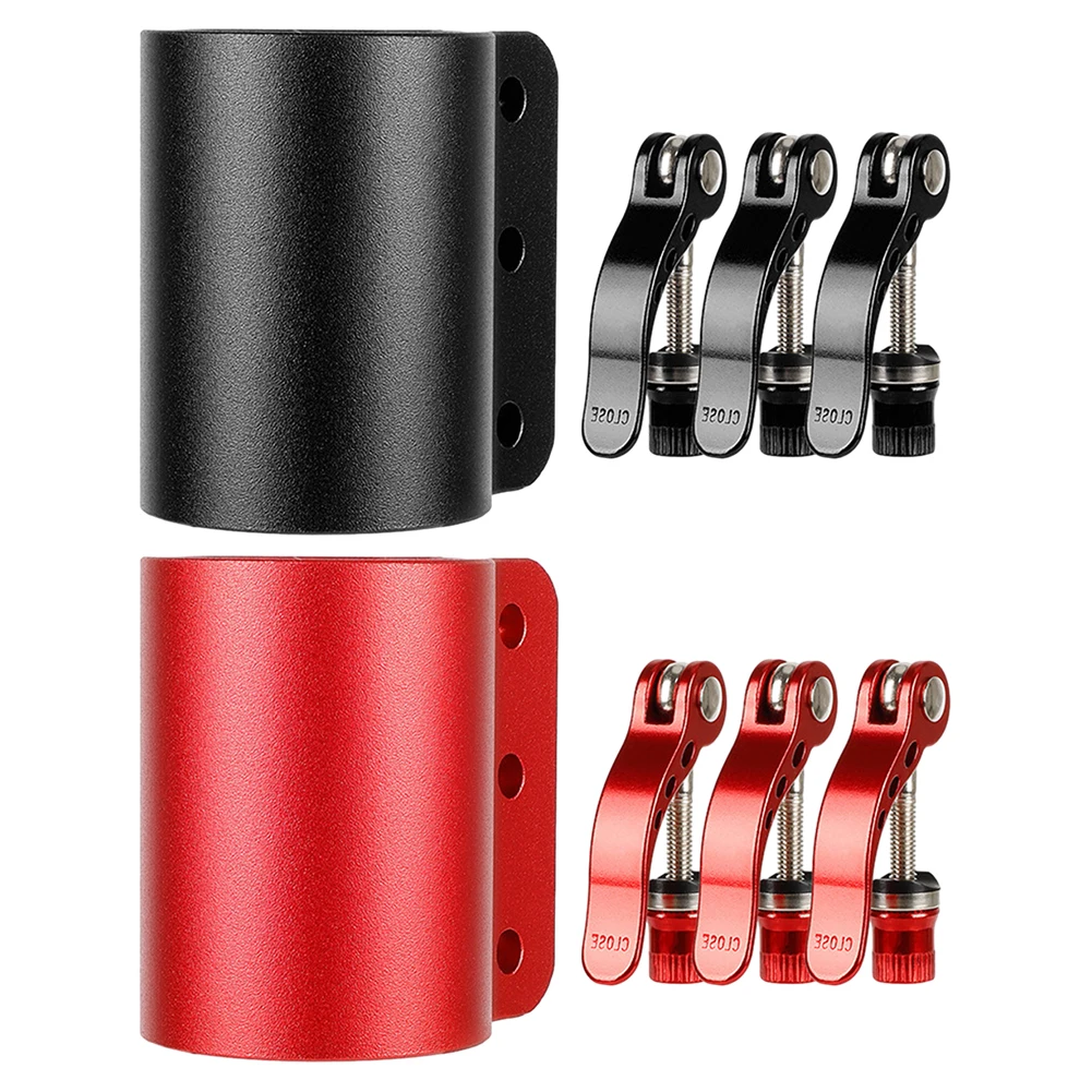 مشبك سكوتر إلكتروني قفل سريع التحرير لركوب آمن، مادة عالية الجودة، تصميم خفيف الوزن، سبائك الألومنيوم، حجم صغير