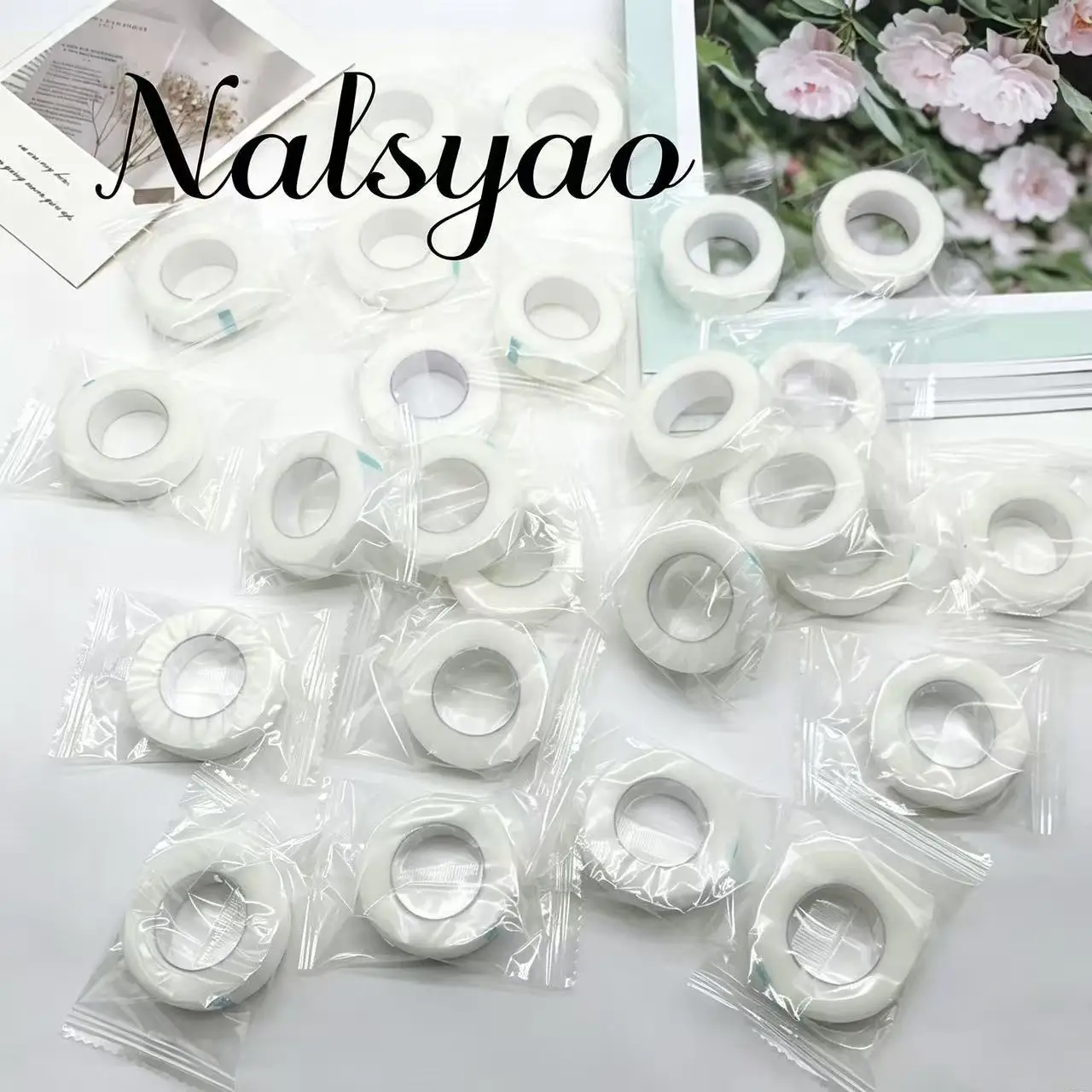 NALSYAO Eyelash Extension Tape Makeup 3/5/6PCs Breathable Anti-allergy Easy to Tear Micropore Tape Professional Lashes Tape