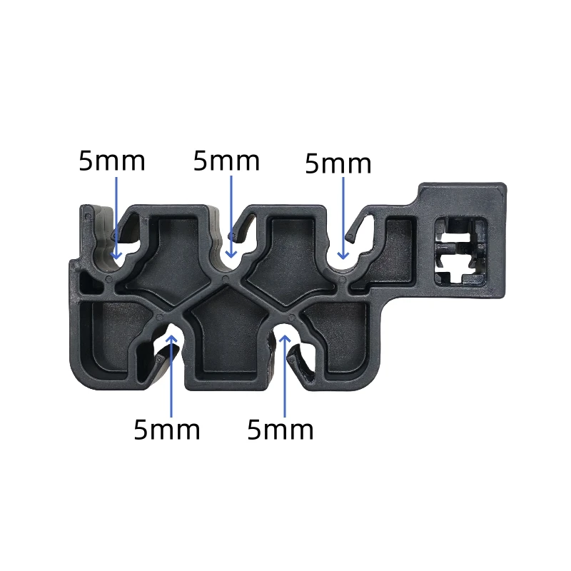 

5mm Black pipe bracket for separating car chassis clamping pipe fitting oil pipe brake pipe quick release clamp 2 PCS a lot