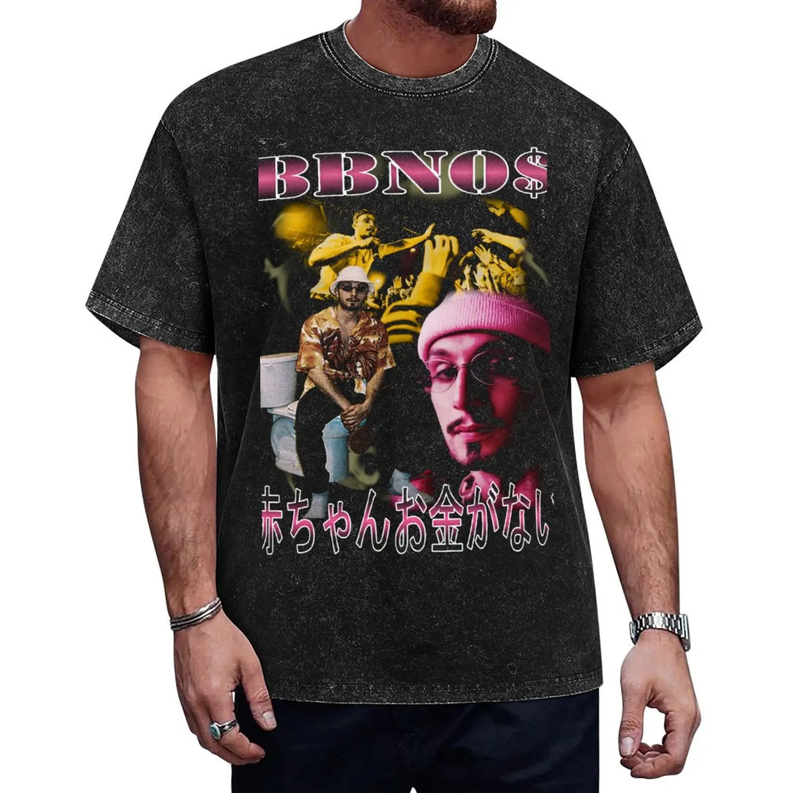 

BBNO$ Vintage Bootleg T-Shirt vintage summer top funny t shirts for men