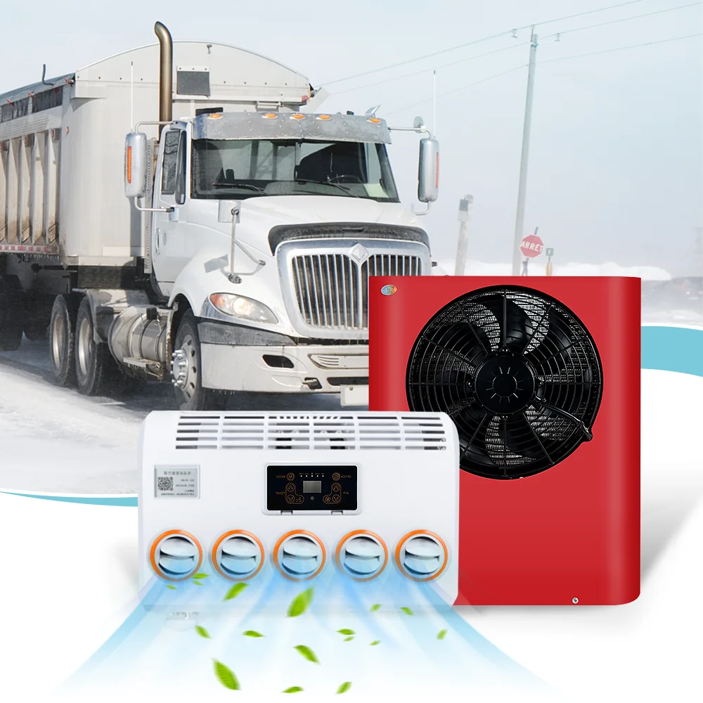

12V Electric Tractor Cab Air Conditioner 24V Split Truck Sleeper Car Parking Air Conditioner