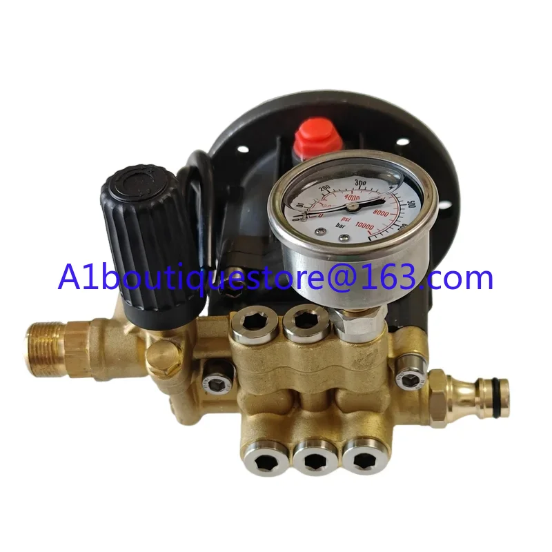 

For Dingmao 14 copper plunger pump head 19 shaft mounting hole 70 speed 2800r flow 10 pressure 150 cleaning pump head.