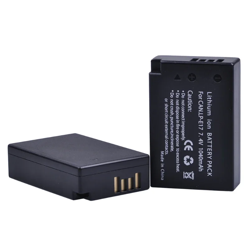 For Canon for EOS M3 M5 750D 760D T6i T6s 800D 8000D Kiss X8i Cameras LP-E17 Rechargeable Battery