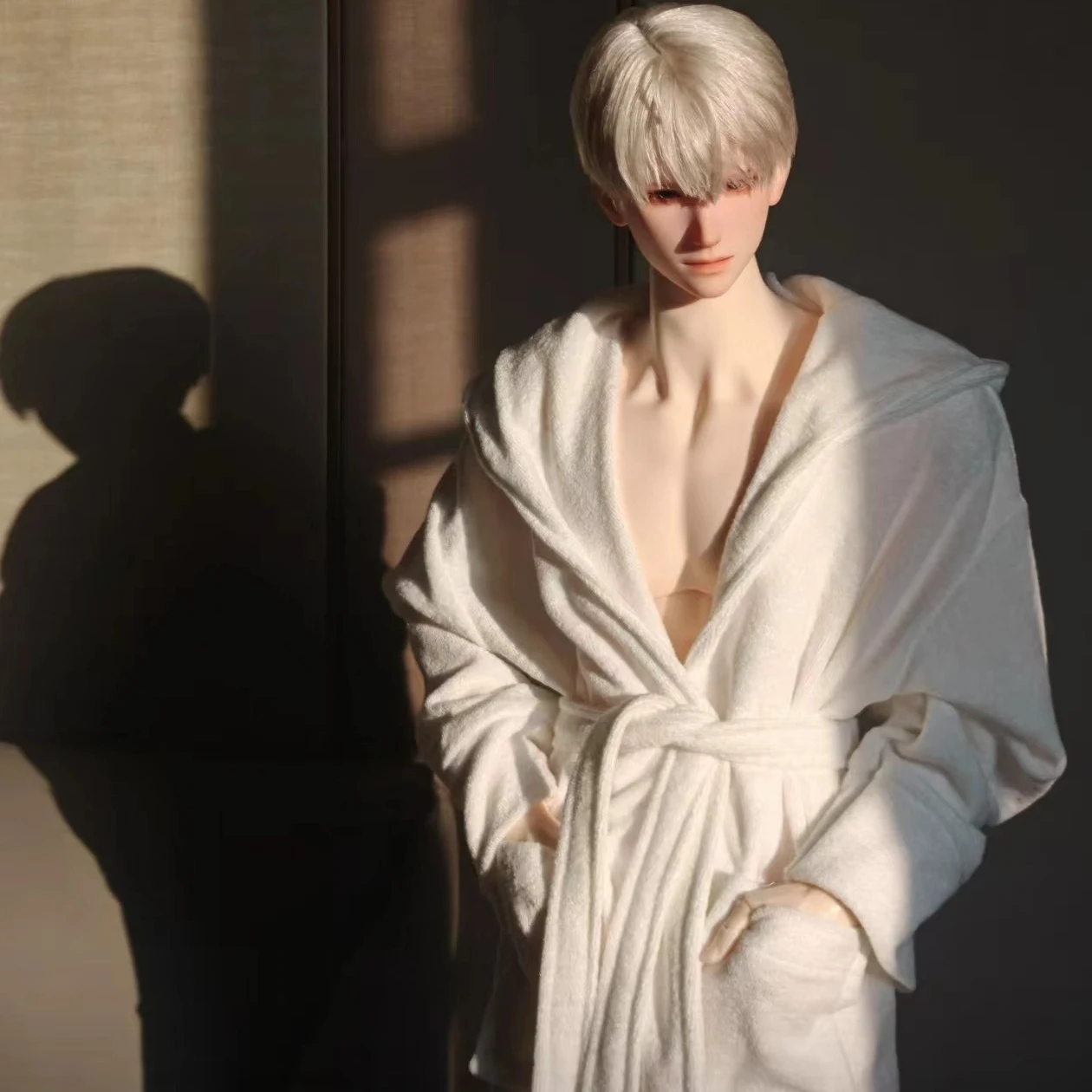 

1/3 кукольная одежда для 75 см или 77 см, мужской банный халат с капюшоном для куклы Bjd, модное платье, игрушки для девочек, игровой домик, аксессуары для кукол, без куклы