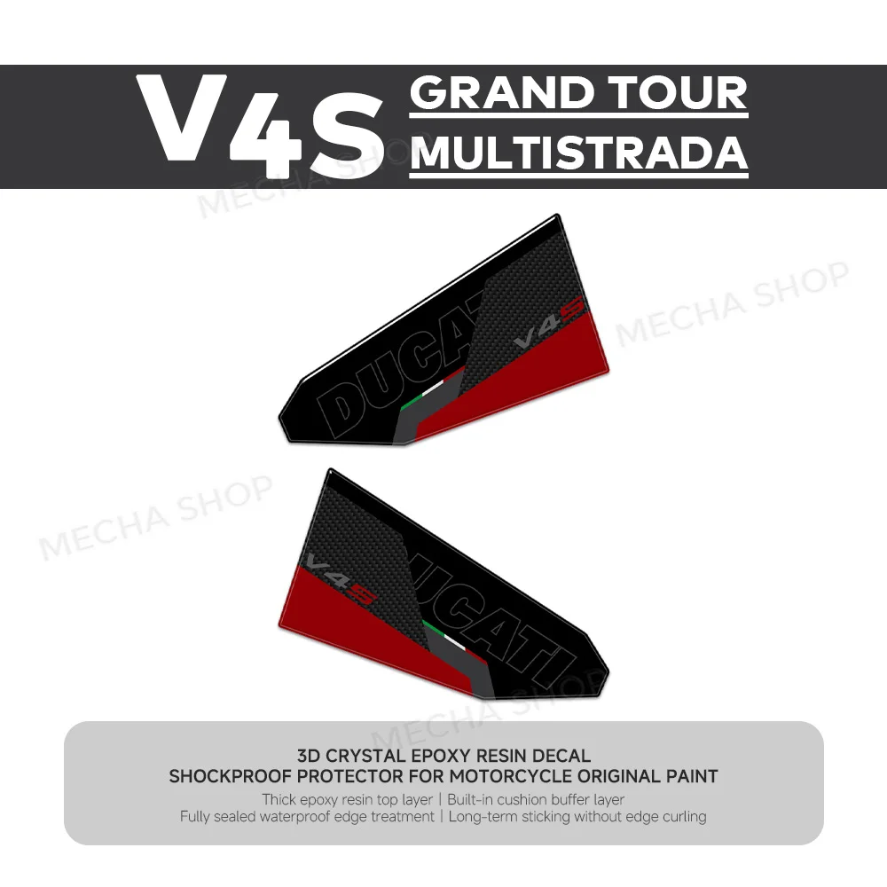 3D Epoxy Resin Side Tank Protection Kit for Multistrada V4 S Grand Tour (2024)