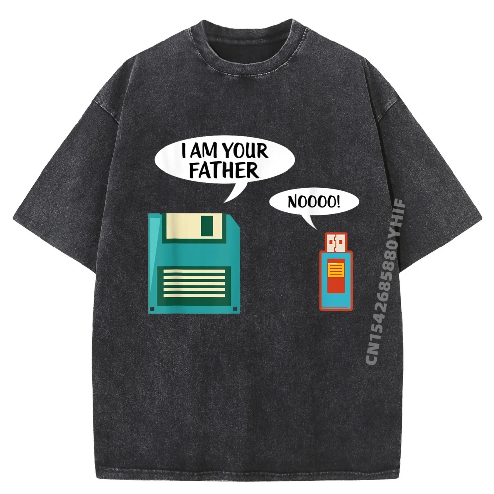 

I Am Your Father Usb Floppy Disk It Computer Geek Nerd Mens Designer Clothes Short Sleeve T-Shirt Men Washed Tshirt For Men