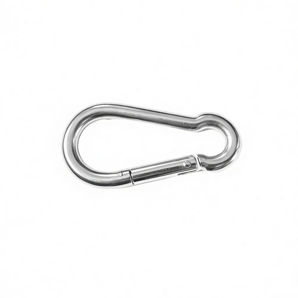 Professional Stainless Steel Spring Snap Hook Carabiner Quick Link Connector For Outdoor Utility Rope Chain Attachment