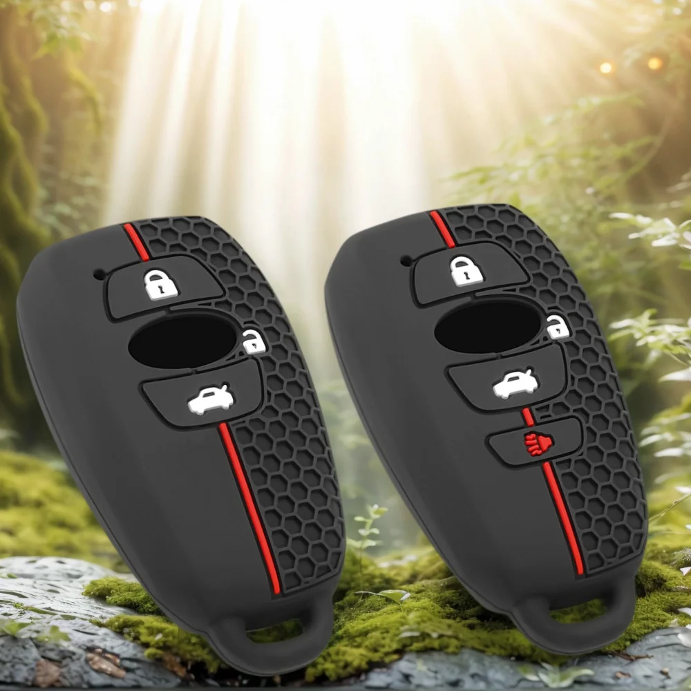 Key Fob Cover Silicone Rubber Case for Subaru BRZ STI Legacy Forester Crosstrek Impreza WRX Ascent Outback Remote Control