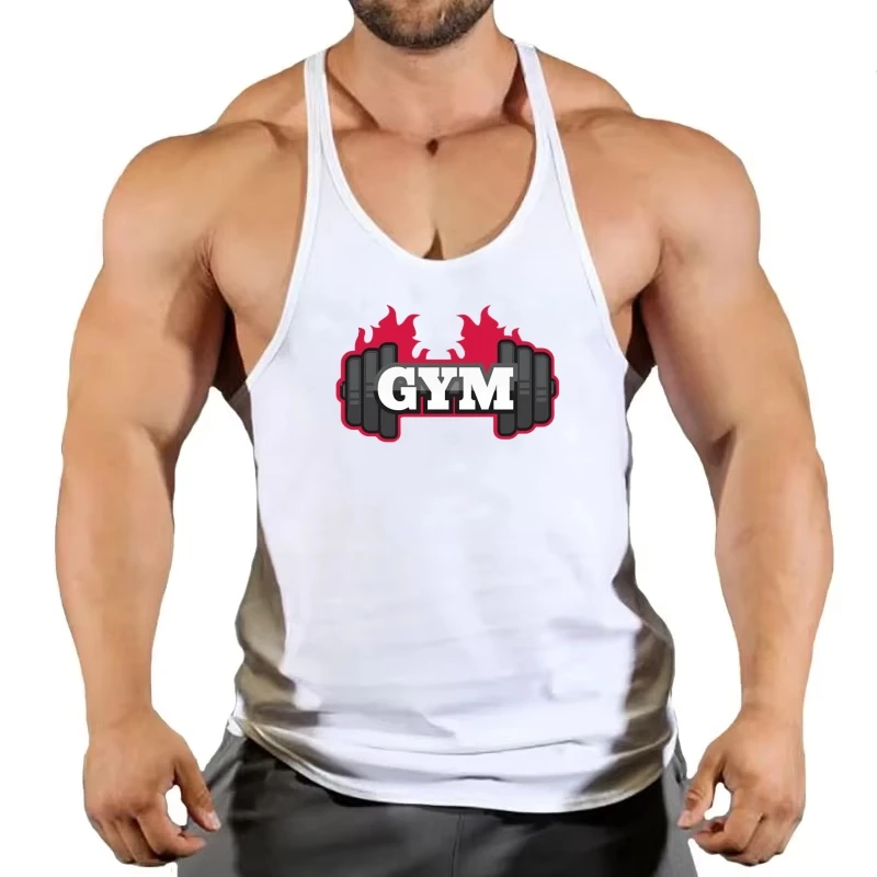Men's Breathable-Dry Stringer Gym Vest, Fitness Sport Tank, Sweat-Absorbent Sleeveless for Intensive Daily Fitness Training