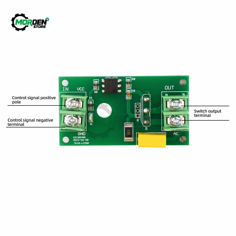 1 Channel SCR Thyristor Solid State Relay Switch Module Photoelectric Coupling Isolation Control MOS Transistor Power Supply