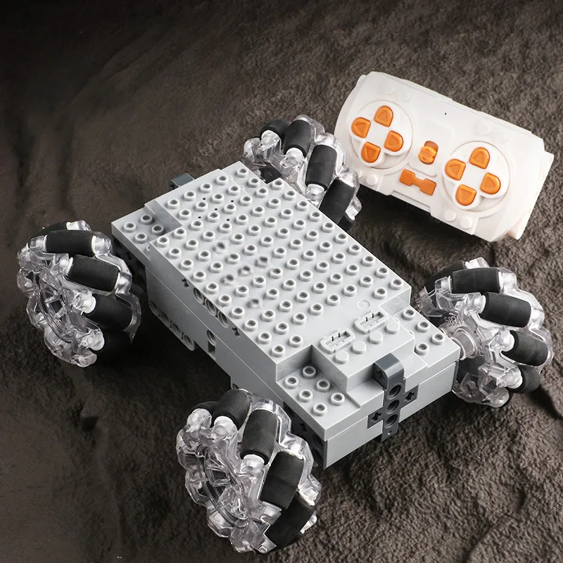 

Compatible with High-End Remote Control Car Chassis, Electric Building Block Car, Mecanum Wheel Moc Module Assembly Car