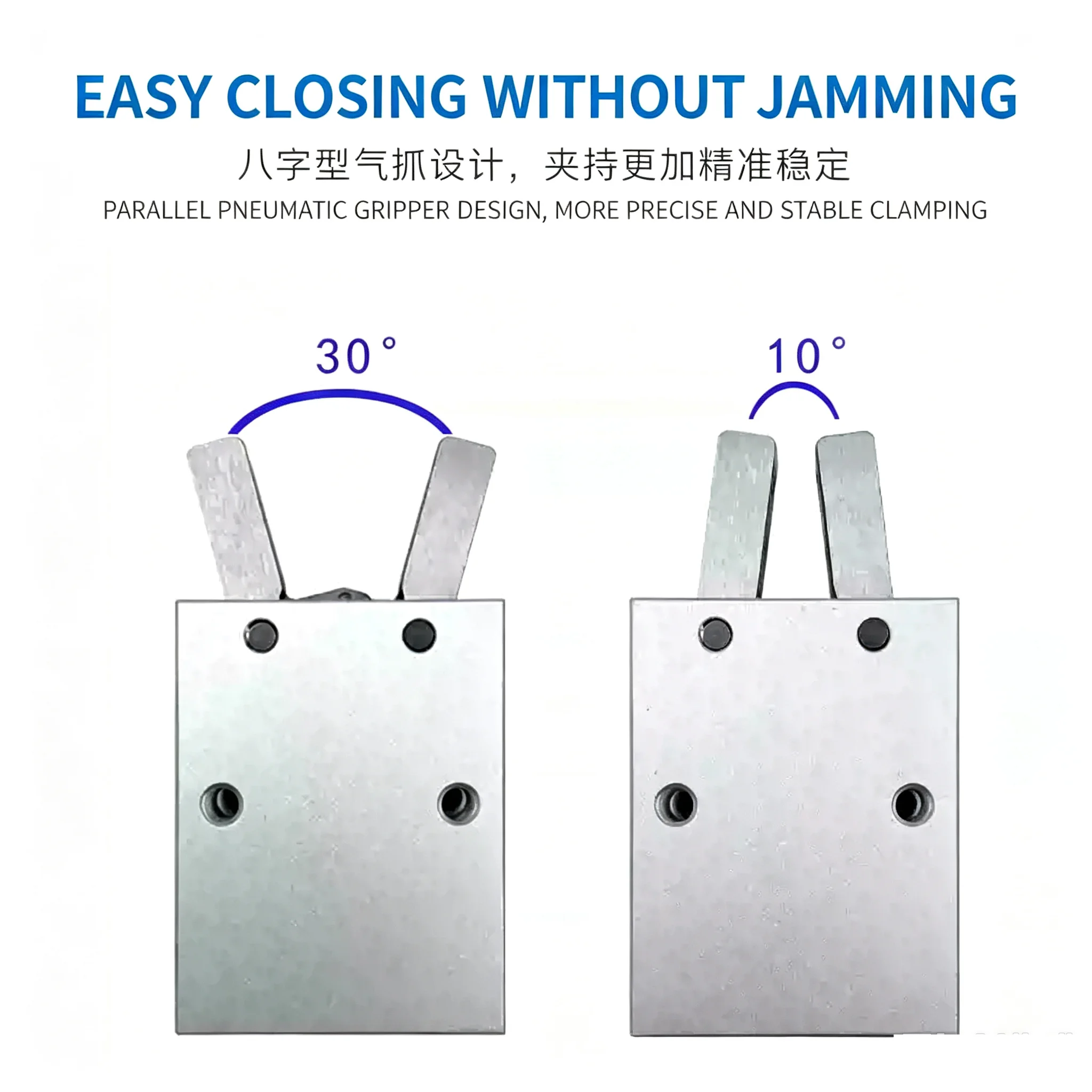 MHC2-10 16 20 25 32D/S pivot opening and closing Y-shaped Air Claw Pneumatic finger cylinder gripper cylinder