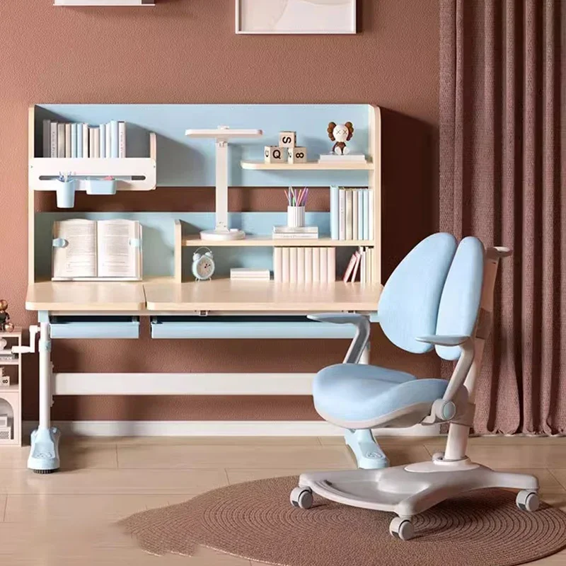 

#LSmall Elementary School Student Chair Study Boy Girl DesksDesk Kids Room Child Furniture Children Table Angle Adjustable Q