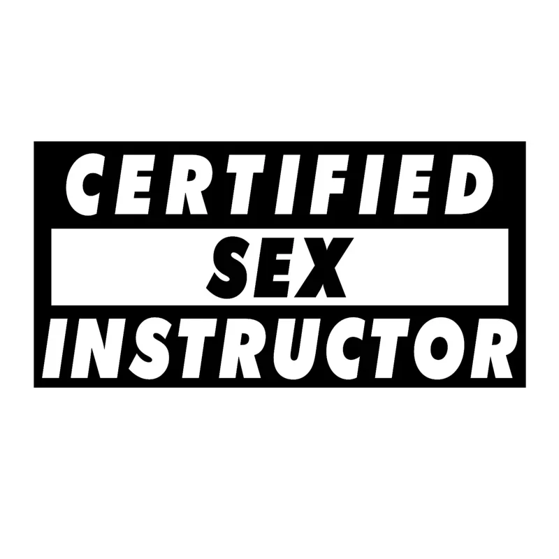 

Инструктор по сексу, искусственная наклейка на окно автомобиля, грузовика, автомобильные аксессуары, мотоциклетный шлем, Стайлинг автомобиля