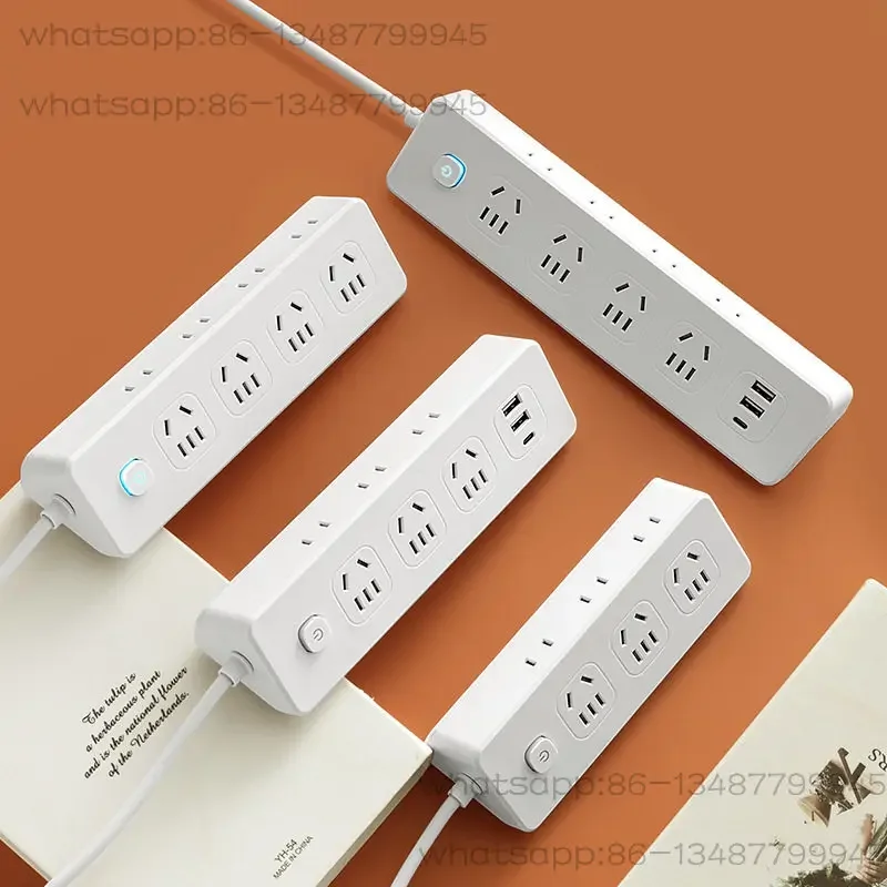 Multifunctional Desktop Triangle Bilateral Socket Multi-Hole Junction Block Home Dormitory Cable Converter