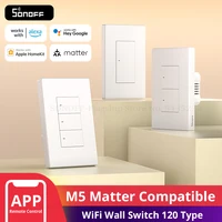 SONOFF M5 Matter WiFi interruptor de pared inteligente Control remoto en casa funciona con Apple Home Alexa asistente de Google Alice