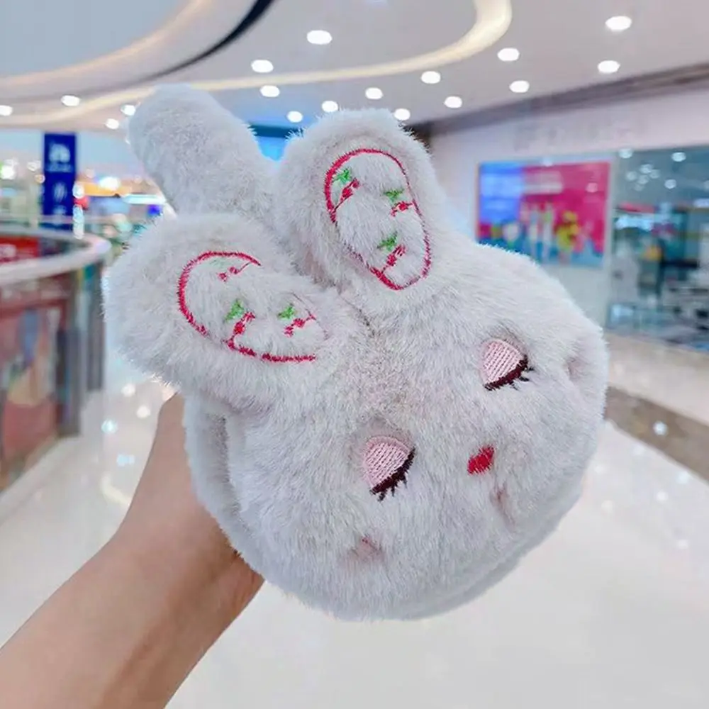 Winter Cute Cartoon Plush Earmuffs Fluffy Warm Earflaps Cosy Soft Ear Warmer for Kids