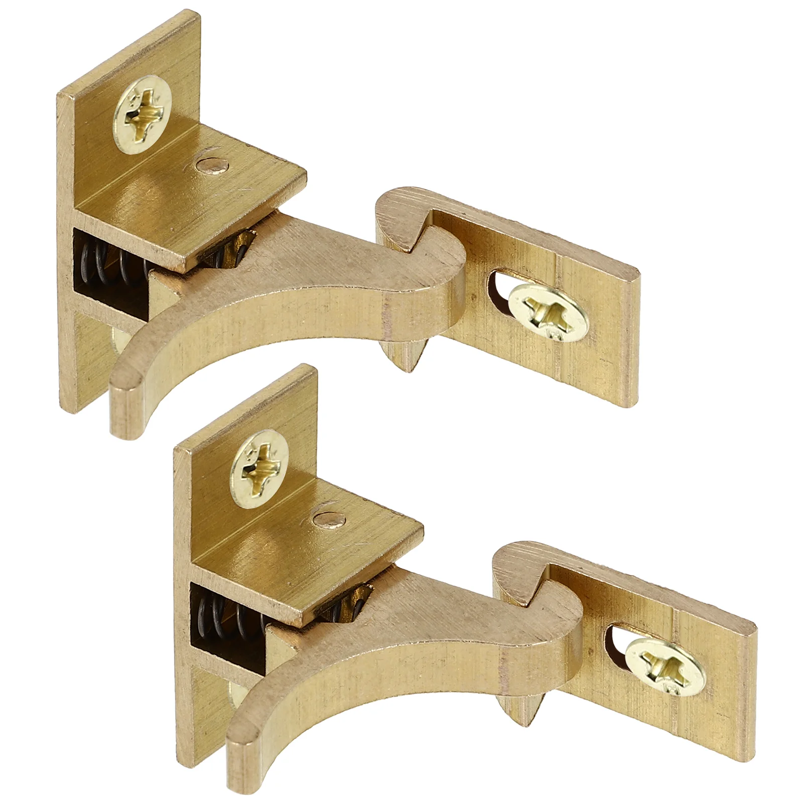 2 Pcs Door and Window Hasp Lock Cabinet Latch Commercial Locks Vintage Institutional Latches Elbow Copper Furniture for