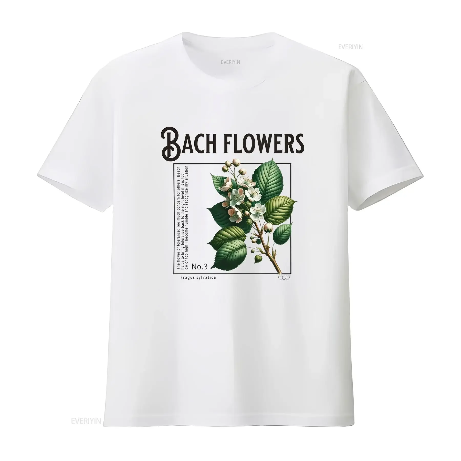 Flower Flower T Shirt Bach Flowers alternative medicine nature vintage design vintage Washed fashion Versatile graphic Stretched - Aliexpress Deal