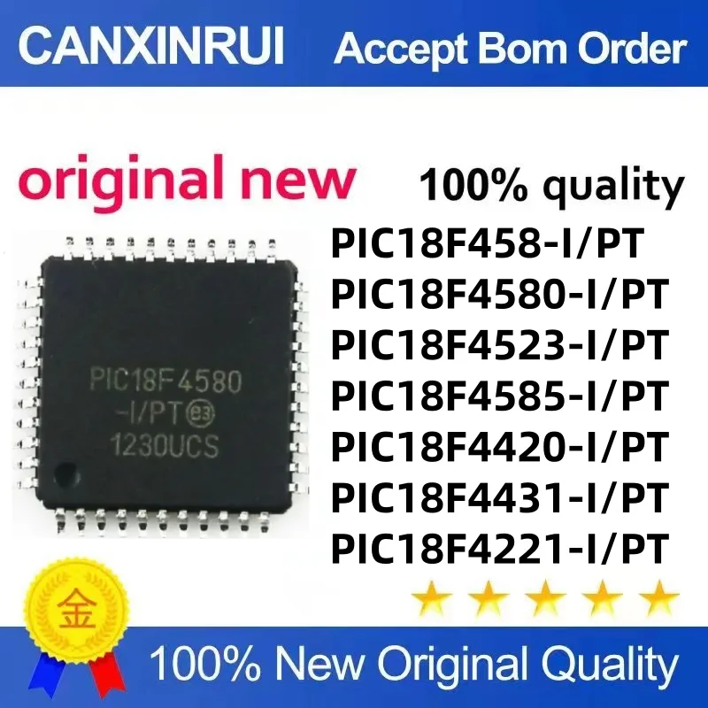 

PIC18F4580 4585 458 4420 4431 4221 4553 4523 -I/PT QFP44
