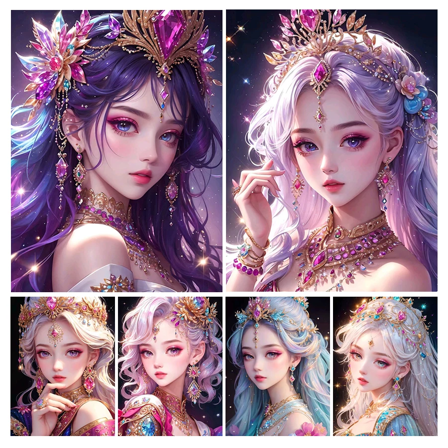 

Алмазная живопись своими руками 5D, новая коллекция 2023, красивая девушка, мозаика, искусство, вышивка, продажа картин, Настенный декор AA4657