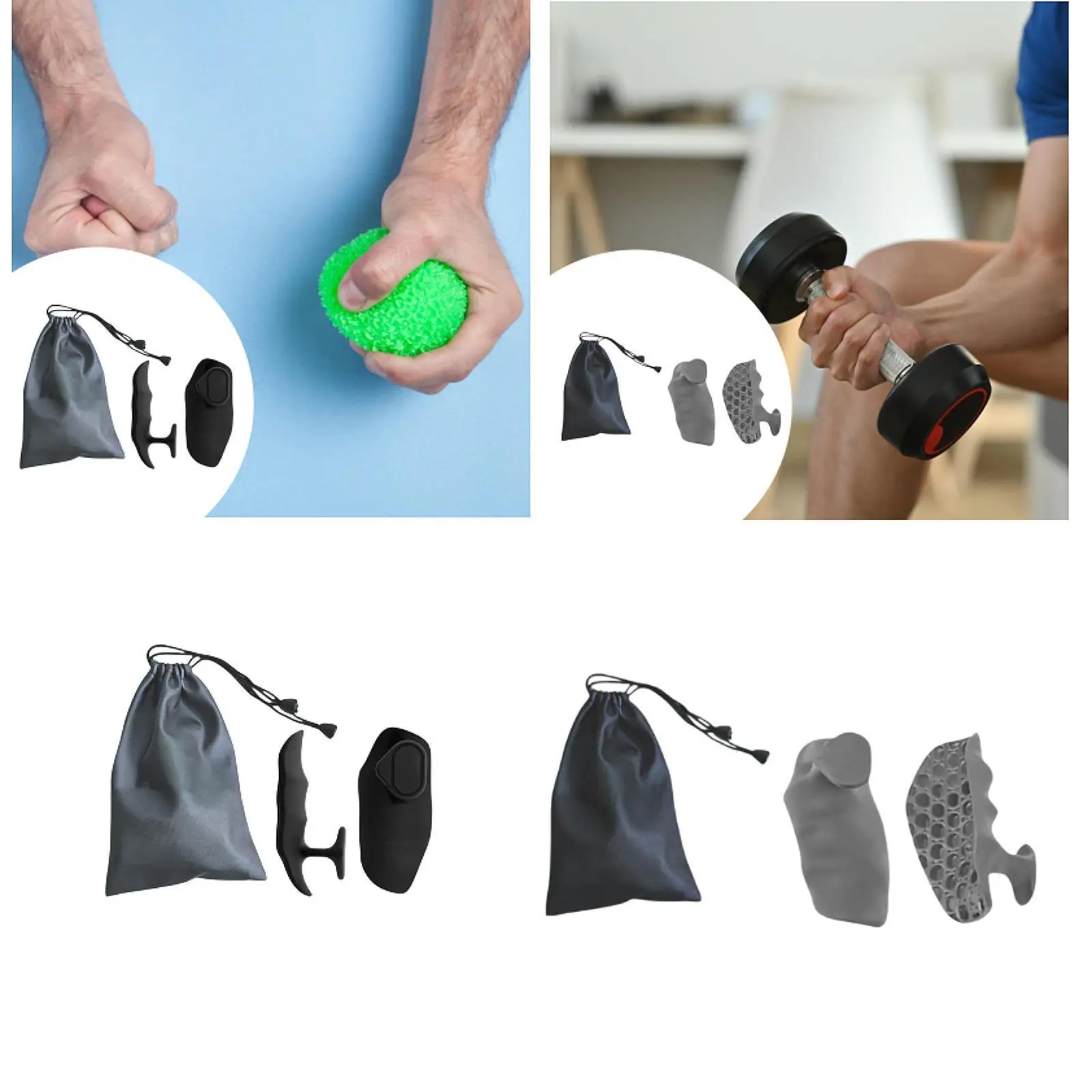 

2Pcs Weight Lifting Grip Pads Multifunction Nonslip Silicone Supplies for Fitness Bodybuilding Training Deadlift Weightlifting
