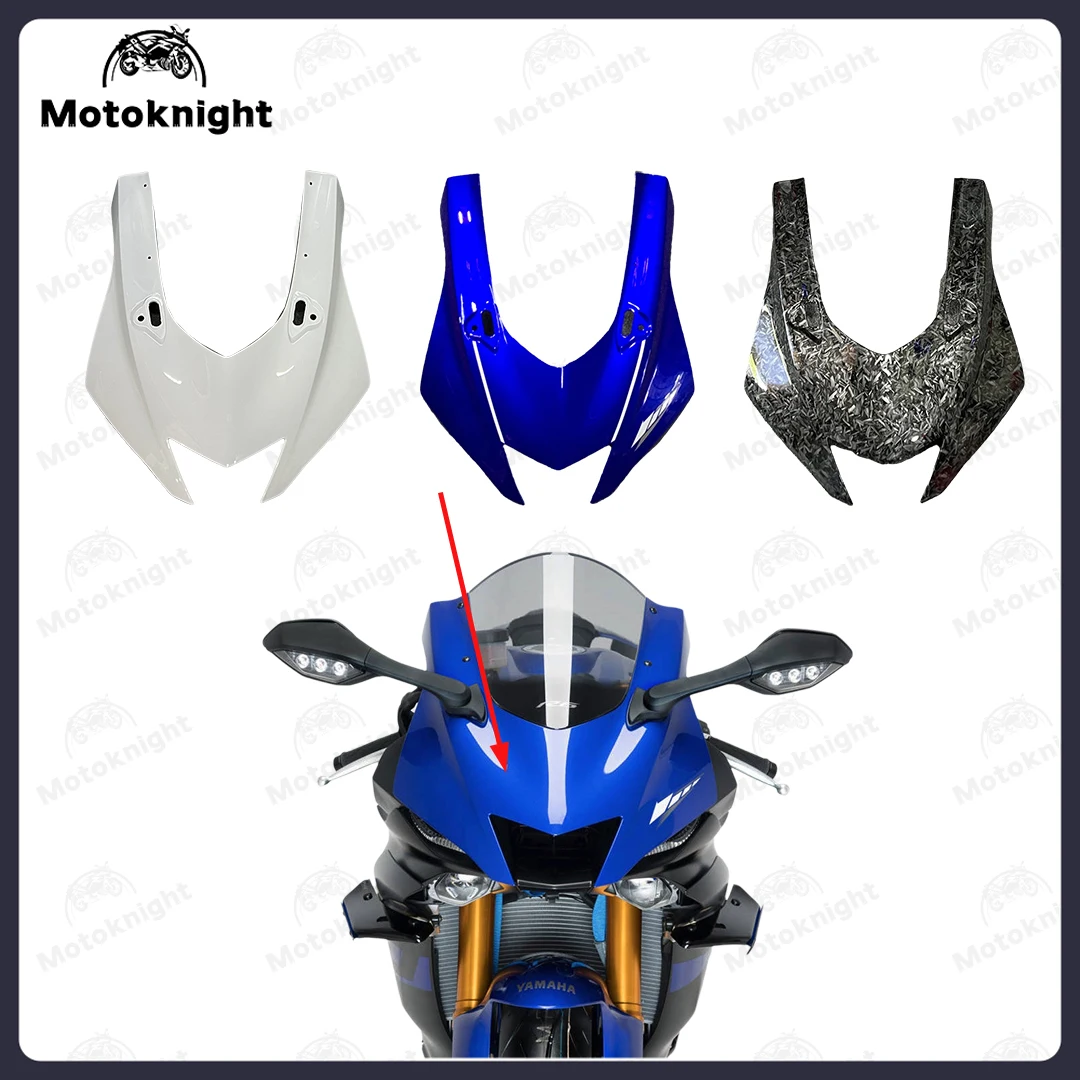 

Fit For Yamaha YZF-R6 2017-2024 2018 19 2020 2021 22 23 Front Headlight Cover Fairing Cowl ABS Plastic Motorcycle Replacement Pa