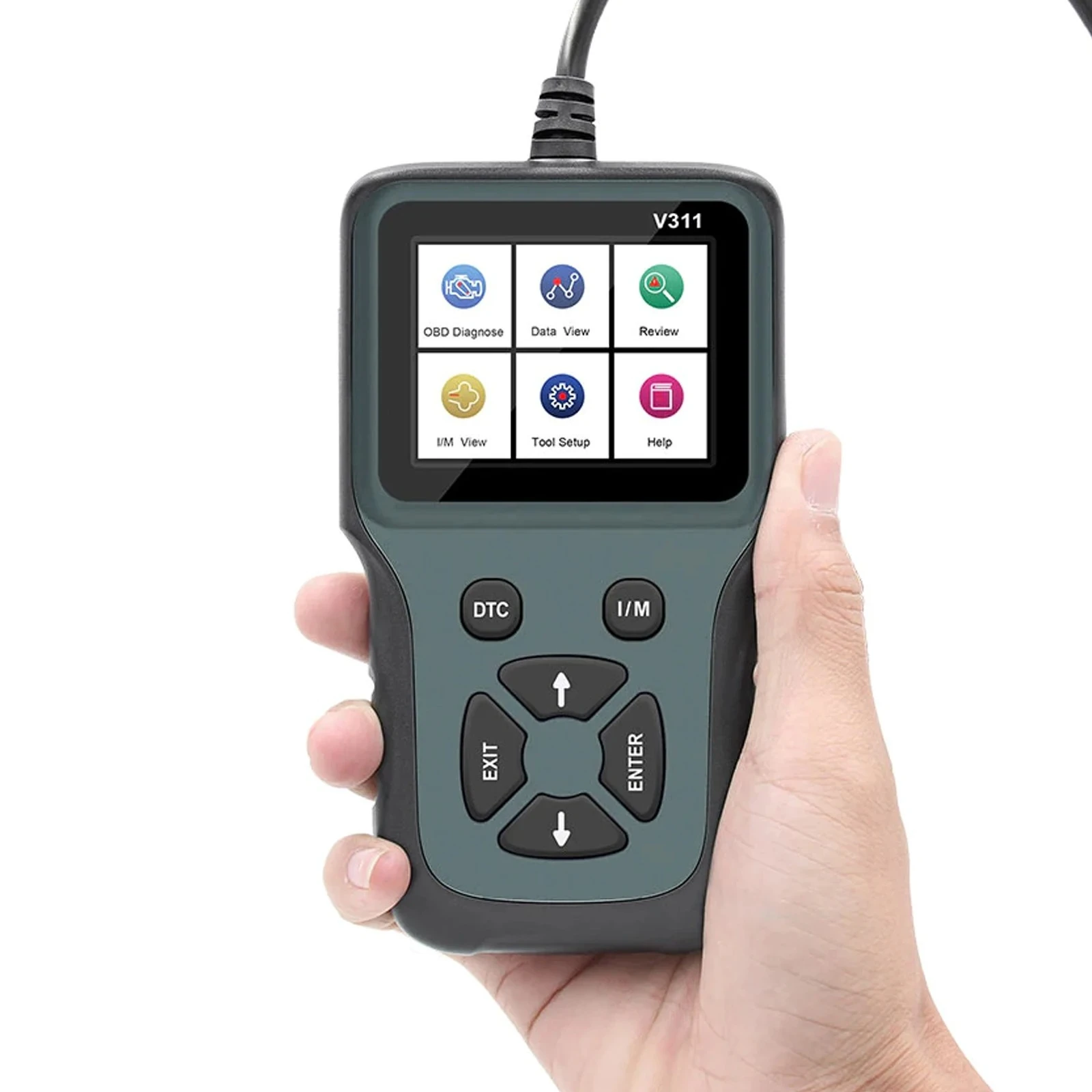 Digital CAN OBD II / EOBD Automobile Car Vehicle Diagnostic Tool  Fault Code Reader with 8 Languages