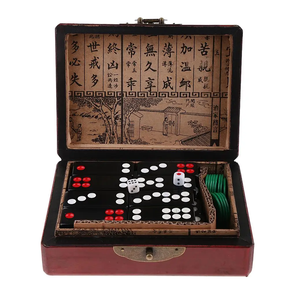 

Chinese Pai Gow Paigow Tiles Set Casino Fun Toy for Entertainemnt
