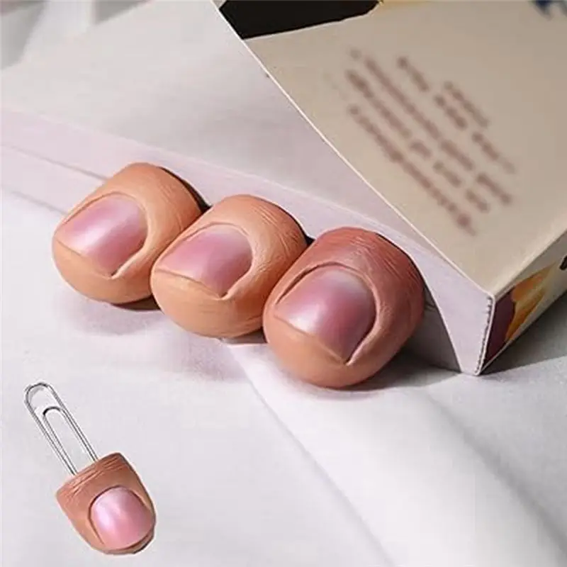 ABRI-Realistic Finger Bookmark,Creative Funny Finger Bookmark,Finger Paperclip Bookmark Set,3D Finger Unique Bookmarks