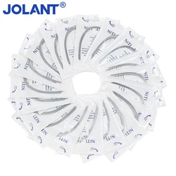 JOLANT 10pcs Dental Orthodontic Wire NITI Round/Rectangular Wire Ovoid/Natural Form Dentist Material Dental Arch Upper Lower