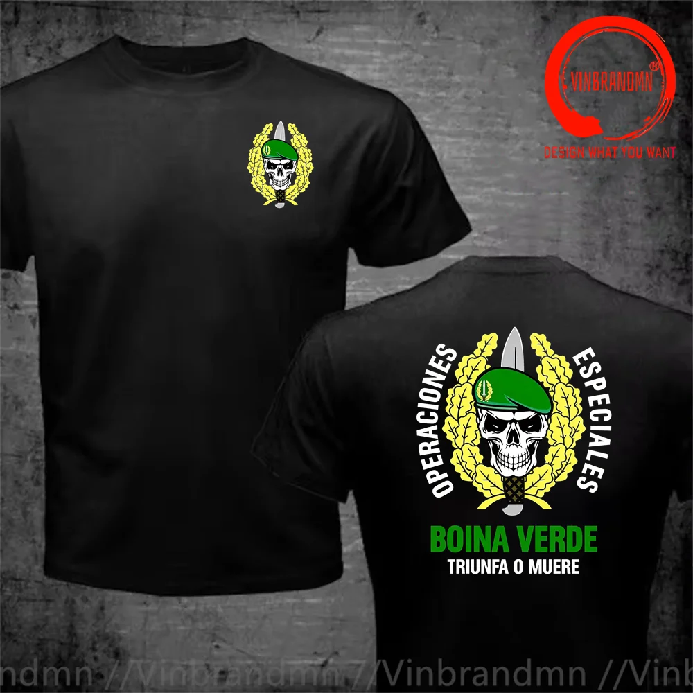 Operaciones Especiales MOD.3 Green Beret COE Skull T Shirt Men Fashion ClothesShort Sleeve Cotton T-shirt Urban Casual Tops Tees