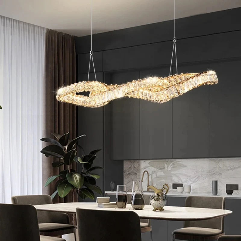 Luxury LED Pendant Lamps Living Room Decor Metal Crystal Ceiling lamps Multiple Styles Chandeliers Lights Dining Room Furniture