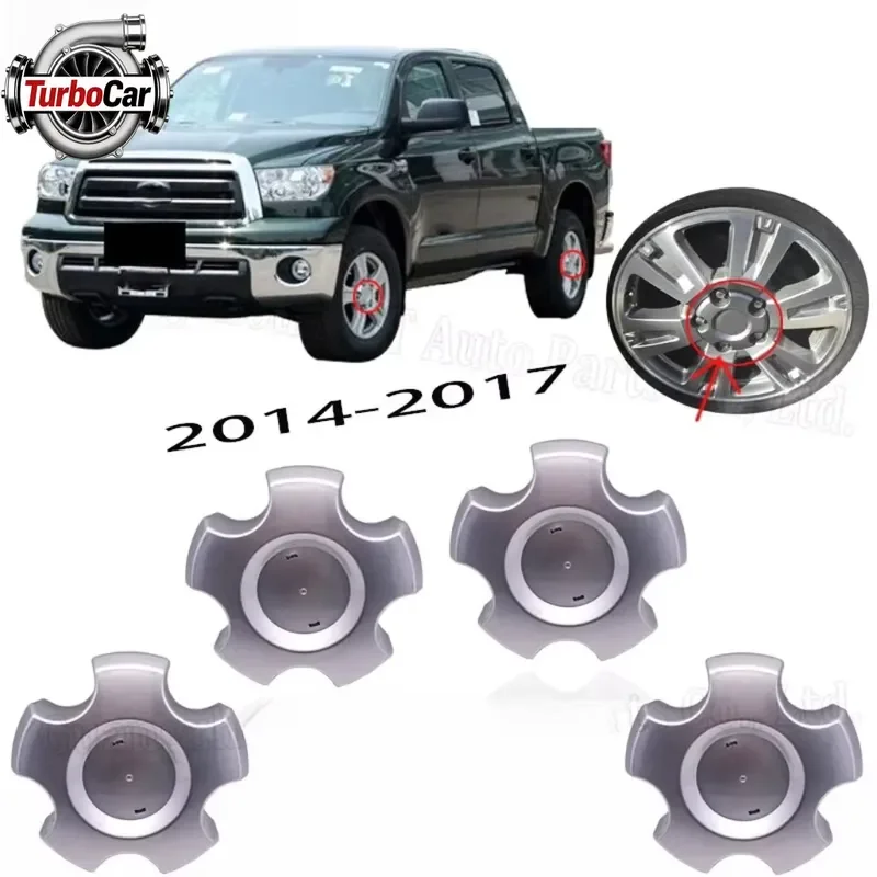 4PCS Wheel Center Hub Caps for 2014-2017 Toyota Tundra for 4260B-0C050 Wheel Center Caps