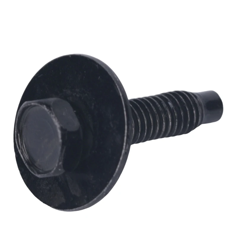 6 mm Underbody Cover Bolts 50 Piece Replacement Hardware, Galvanized Steel Panel Fasteners with Wide Washer Head for Mud Flap