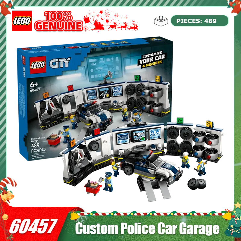 

LEGO Building Blocks Urban Series 60457 Customized Police Car Garage Boys' and Children's Toys Birthday and Christmas Gifts