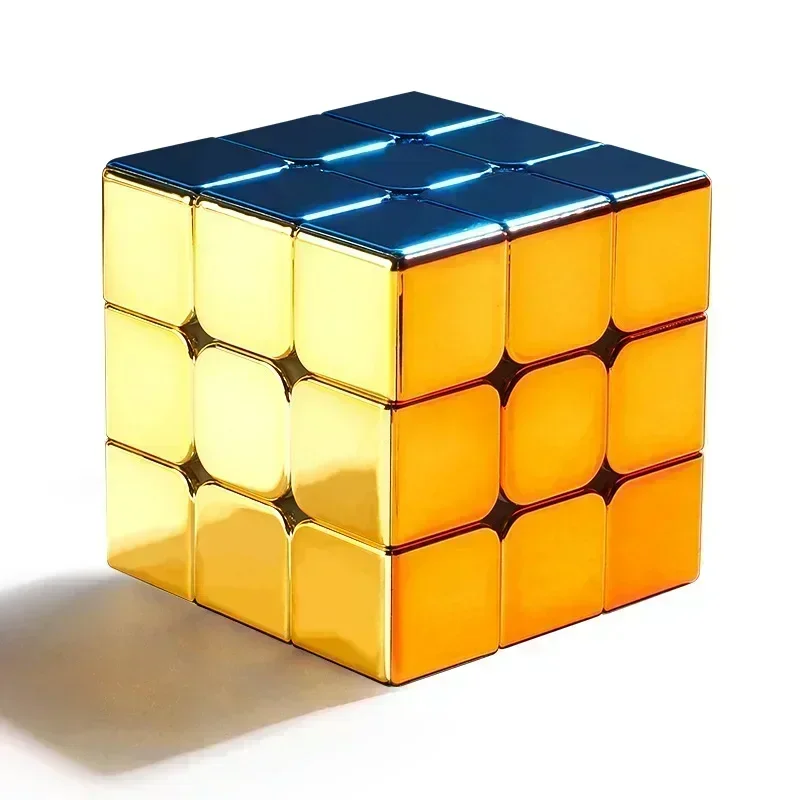 [Picube] SengSo Metal 3x3 Magnetic Alloy Golden Metallic Cubo Magic Cube Puzzle Speed 3x3x3 Magico Cubo Кубик Рубика Cibo Toy