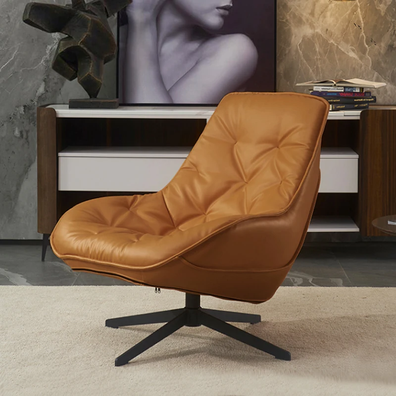 

Designer Single Sofa Chair Minimalist Relax Reading Nordic Bedroom Chair Modern Luxury Design Chaise Bois Furniture Home