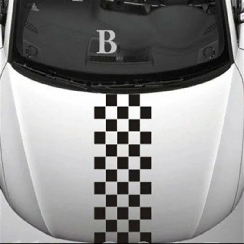 

1PC High Quality Hood Car Stickers Personalized Stripe Stickers Car Modification Body Stickers Decorative Covering Film