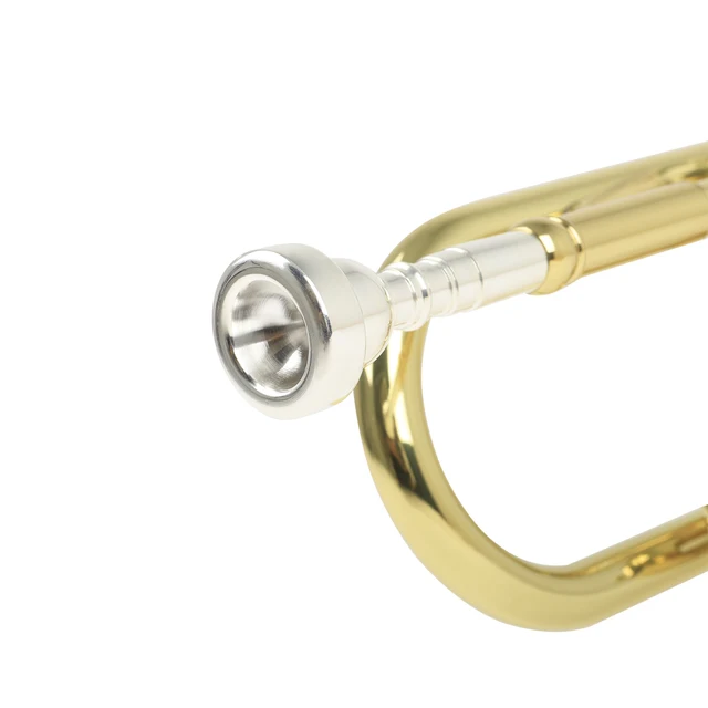 SLADE Trumpet Bb B Flat Brass Material Trumpet Professional Musical Instrument With Case Mouthpiece Gloves Cleaning Cloth Strap 4