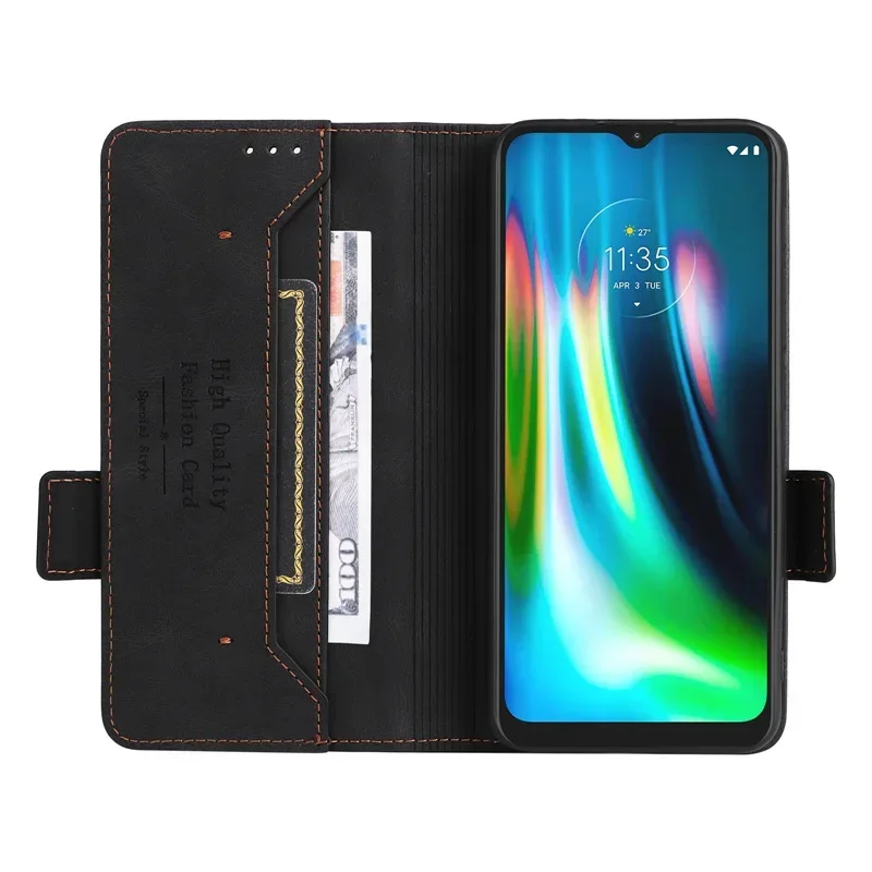 

For Motorola Edge 20 Pro Wallet Funda Moto Edge S Cover Luxury Case Magnetic Attraction Leather Card Book Clamshell