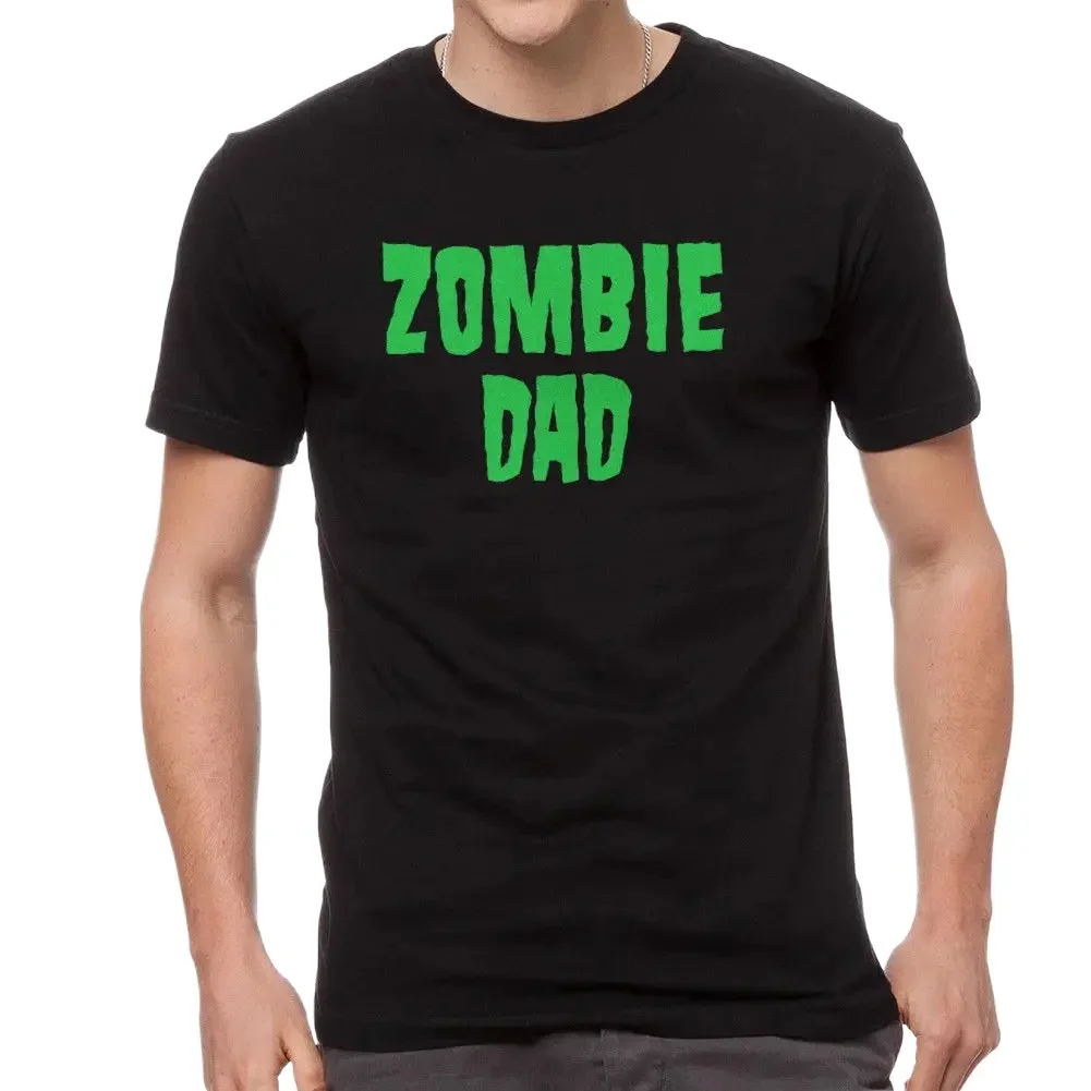 Funny Design Zombie Dad Halloween Father's Day Gift T-Shirt. Summer Cotton O-Neck Short Sleeve T Shirt New S-3XL