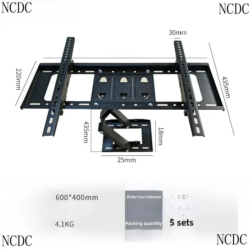 TV Rotary Telescopic Wall 14-120 Inch Monitor Universal TV Swing Hanger