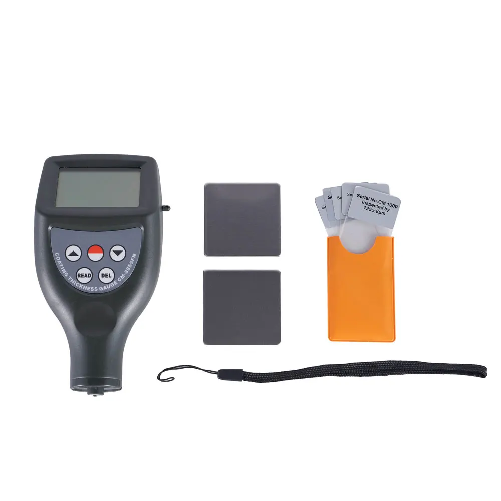 CM-8855 Coating Thickness Gauge Tester 99 Groups Data Memory 0~1250um F Magnetic Induction/NF Type Eddy Current