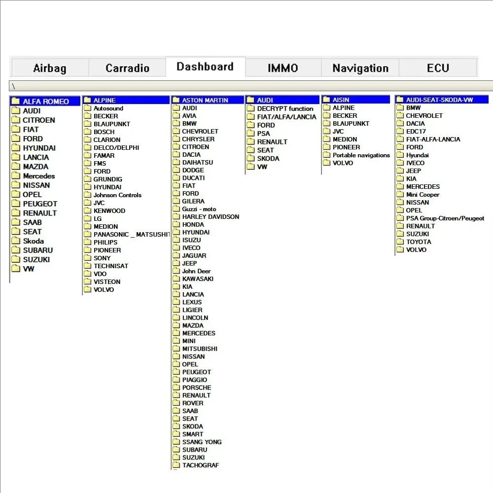 Auto Repair Software 2017 NYO4.0 Full Database for Airbag Car Radio Dashboard IMMO Navigation NYO 4 Support Win7/8/10
