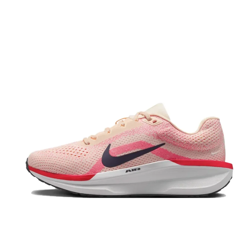 Nike New Winflo 11 Men's and Women's Road Professional Running Shoes Winter Breathable Lightweight sneakers Cushioning Pink