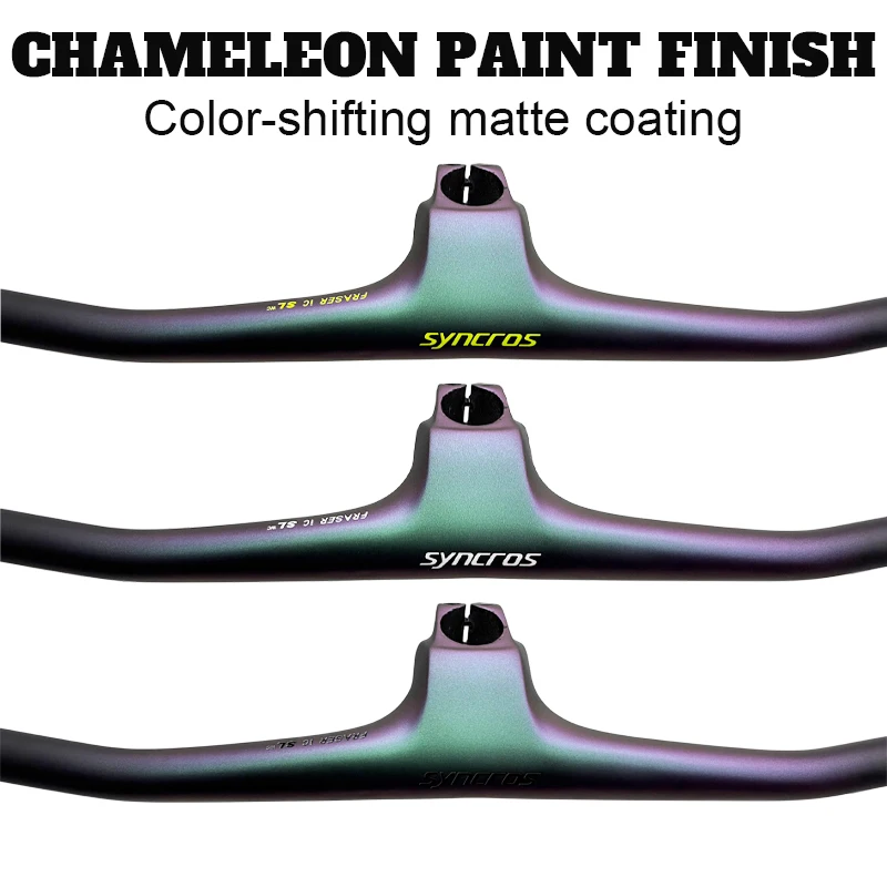Syncros Fraser IC SL WC -20° Carbon Integrated MTB Handlebar Matte & Gloss Chameleon Cockpit Compatible with SCOTT Sparks Frame
