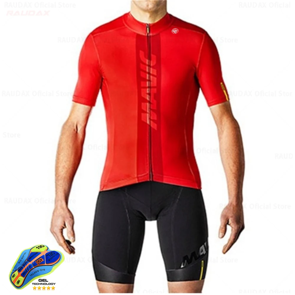 RX MAVIC Cycling Jersey Set, Breathable Cycling Shirt, Summer Clothing, Mountain Bike Riding Clothes, Triathlon