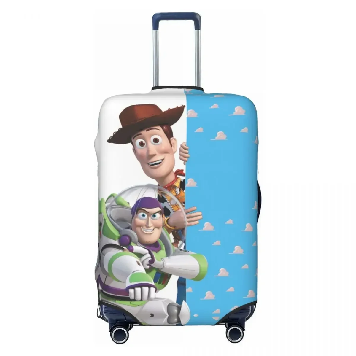 

Изготовленный на заказ чехол для дорожного багажа Woody And Buzz, моющийся чехол для чемодана, подходит для 18-32 дюймов