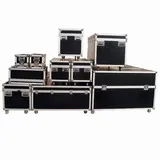 ATA Flight Case, Aluminum Hard Travel Case fit for 2x QSC KLA12 Monitor Speaker, Heavy Duty Monitor Speaker Flight Case